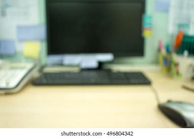 Blurred Office Desk Background Stock Photo 496804342 | Shutterstock