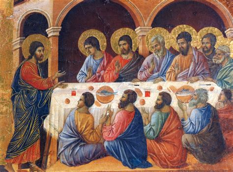 Duccio di Buoninsegna: The Appearance to the Apostles (Maestà)