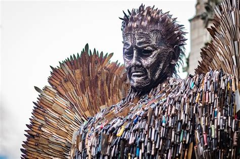 Knife Angel Sculpture Build Out Of 100,000 Weapons | Odd Interesting