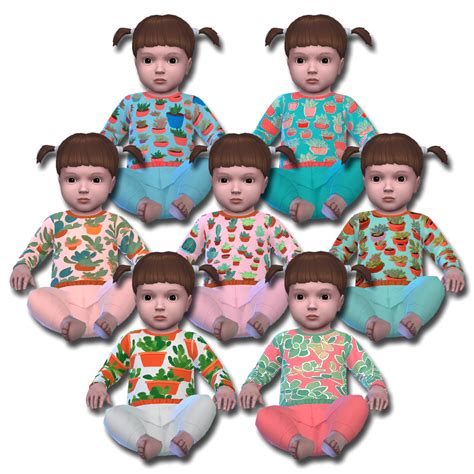 Infant Succulent Onesies - The Sims 4 Create a Sim - CurseForge