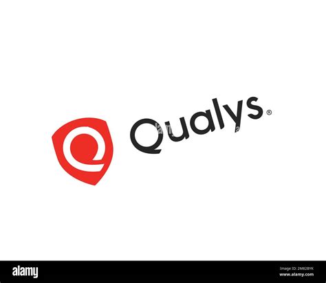 Qualys, rotated logo, white background Stock Photo - Alamy