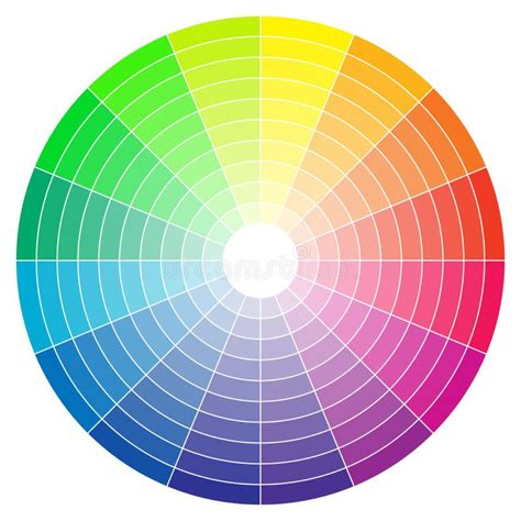 Color Spectrum Abstract Wheel, Colorful Diagram Background. Color Wheel ...