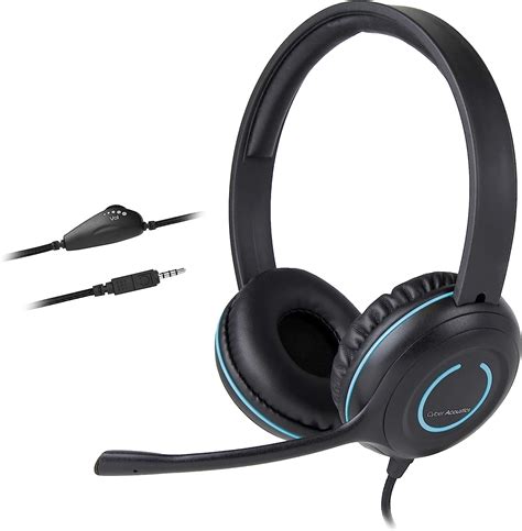 Cyber Acoustics 3.5mm Stereo Headset with Headphones and Noise ...