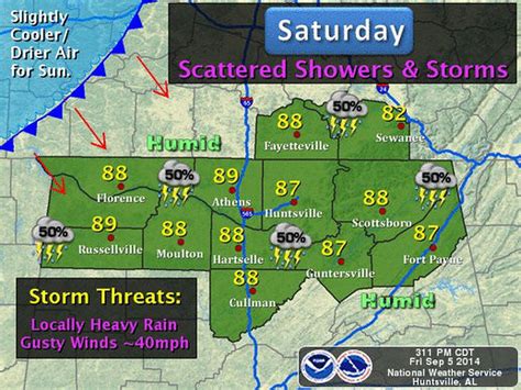 More showers, storms remain possible across north Alabama today - al.com