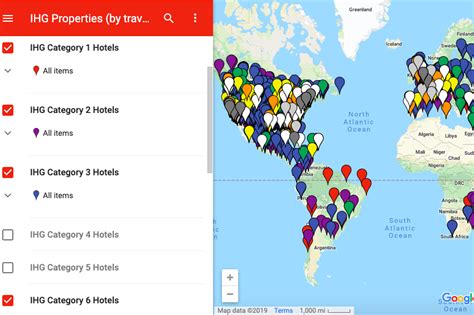 Complete Map of IHG Rewards Hotels