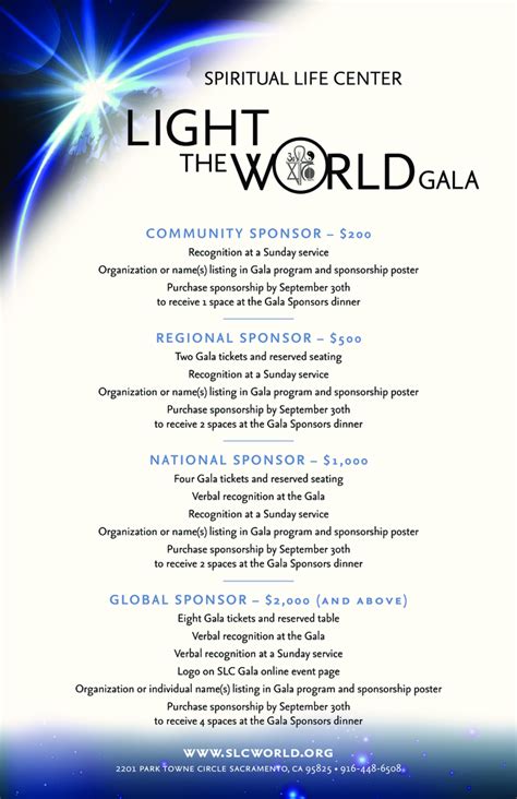 Light the World Gala Sponsorships