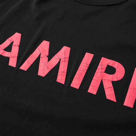 AMIRI Logo Tee Black & Pink | END. (US)