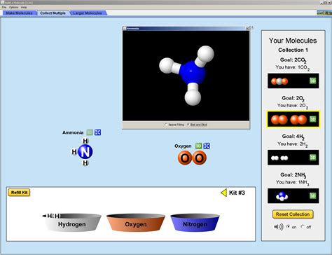 Phet Build A Molecule - change comin