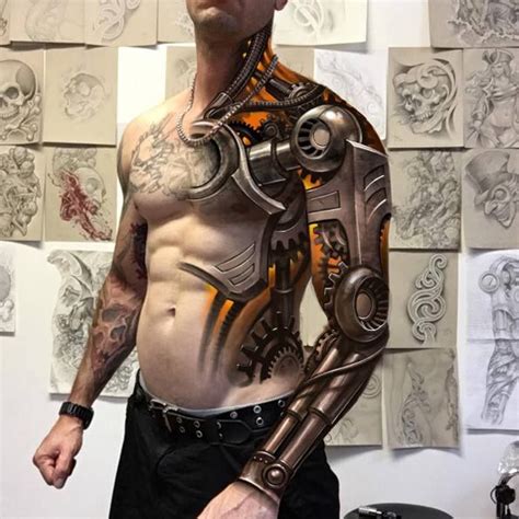 Bionic tattoo design by Jeremy Mueller | Robot tattoo, Mechanical arm ...