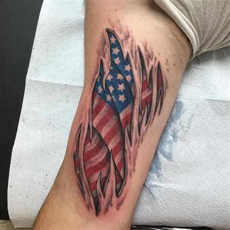 85+ Best Patriotic American Flag Tattoos — I Love USA (2019)