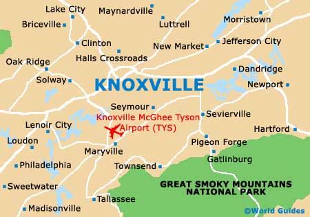 Knoxville Maps and Orientation: Knoxville, Tennessee - TN, USA