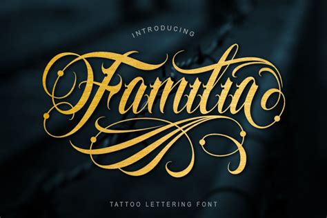 Familia Tattoo Lettering Font - iFonts.xyz