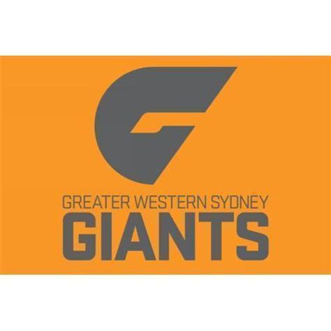 Official AFL Greater Western Sydney GWS Giants Large Flag (NO STICK ...