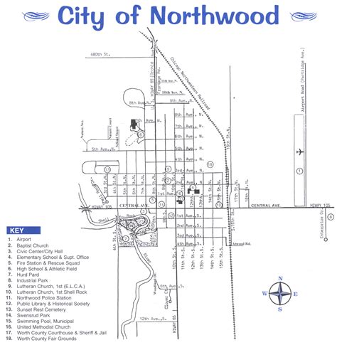 Northwood City Map - Northwood Iowa • mappery