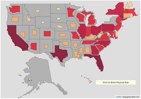 Scaling the physical size of States in the US to reflect population ...