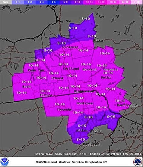 14 inches of snow possible for Central New York: Winter storm warning ...