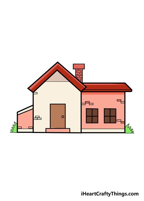 House Drawing - How To Draw A House Step By Step