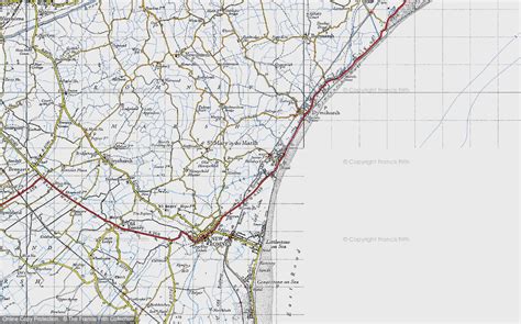 Old Maps of Romney, Hythe and Dymchurch Railway, Kent