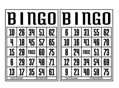 1200 Printable Bingo Cards, 2 per Page, Large, Activities for Seniors ...