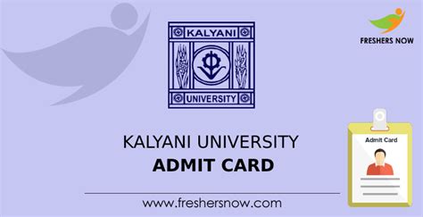 Kalyani University Admit Card 2022 (Released) | UG, PG Sem Hall Ticket