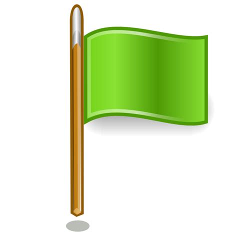 flag, green icon