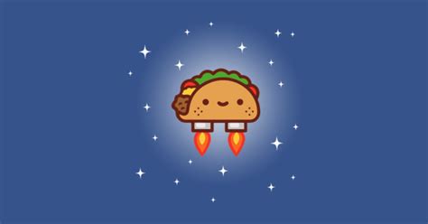 Flying Taco / Rocket Taco (Tezos) - Taco - T-Shirt | TeePublic