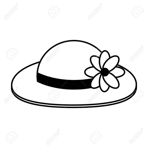 Hat Clipart Black And White Ideas | Clipart black and white, Black and ...