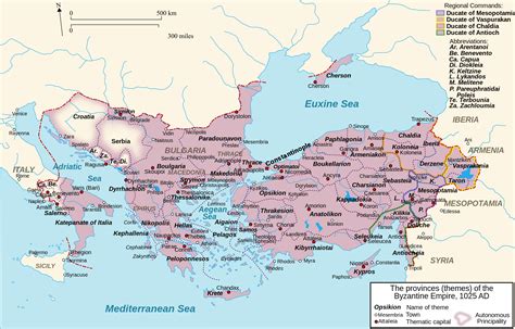 Topic: Byzantine Empire; this is the map of the Byzantine civilization ...