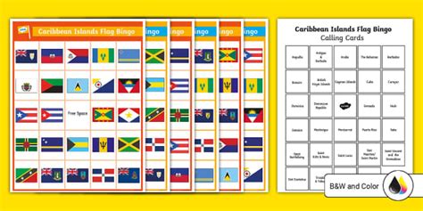 Caribbean Flag Bingo | Celebrate Heritage Month | Twinkl USA