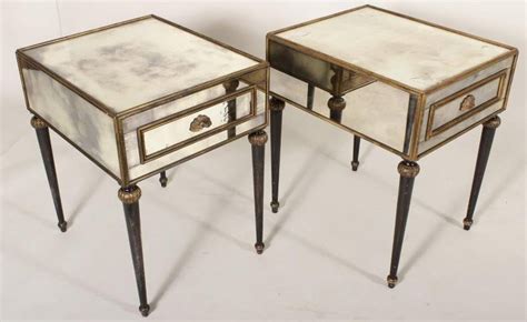 Pair Of Mirrored Side Tables