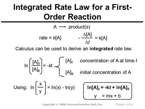 24++ Derive The Integrated Rate Law For First Order Reaction | Marcodd