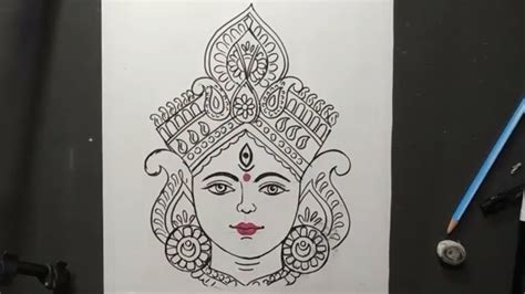 Durga Maa Drawing For Kids