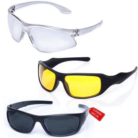 Buy Pack of 3 Day And Night Vision Glasses Online at Best Price in ...