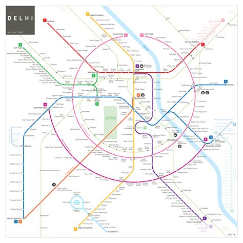 Delhi Metro Map : r/MapPorn