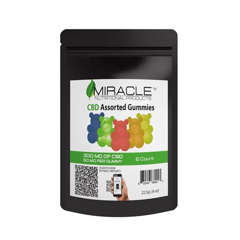 Miracle CBD Cannabidiol Gummies 6 ct 50 mg each. Asst. - Miracle CBD ...