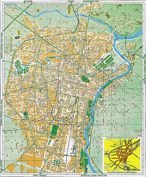 Detailed City Map of Turin (torino) - MapSof.net