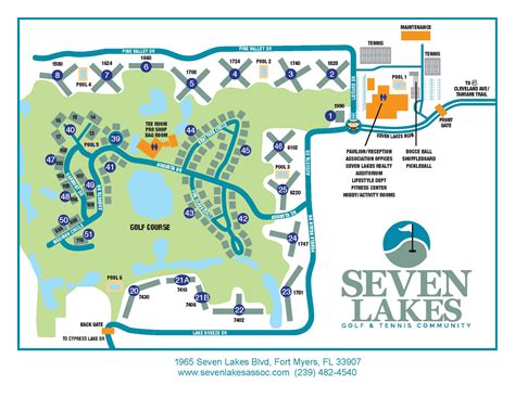 Seven Lakes Map - Seven Lakes Golf & Tennis Community Association