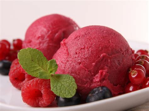 Le sorbet à la framboise - Recette du sorbet aux framboises - Recette ...