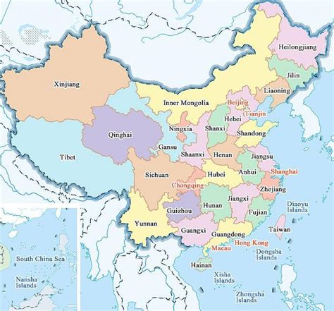 Map of China provinces and cities - China map cities and provinces ...