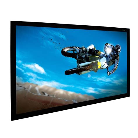 Custom Fixed Frame Projector Screen with Flexible HD White/Grey Fabric ...