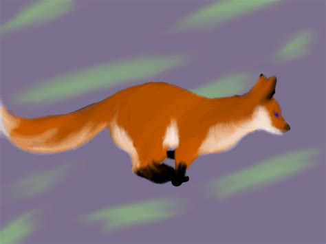 Running fox by Kiraleeka on DeviantArt