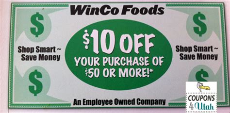 WinCo Coupons: $10 off a $50 Purchase! | Coupons 4 Utah