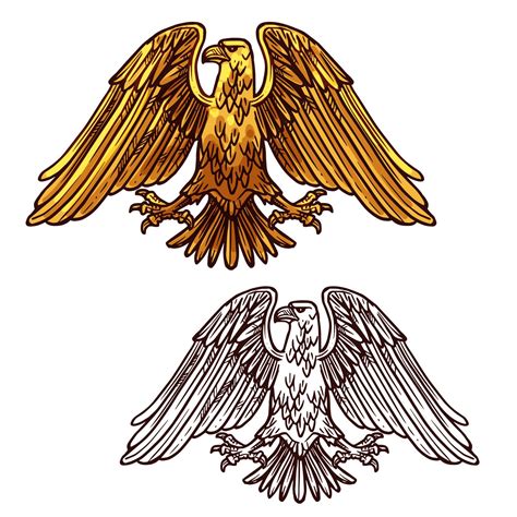 Heraldic eagle symbol of power and strength vector 16166877 Vector Art ...