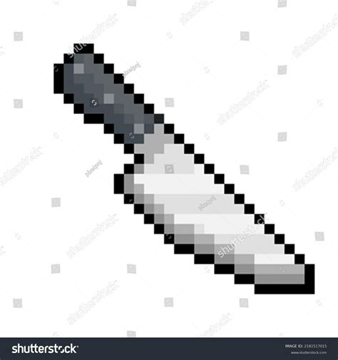 Kitchen Knife Pixel Art 32 Bit Stock Vector (Royalty Free) 2181517015 ...