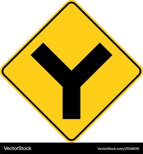 Y Intersection Sign