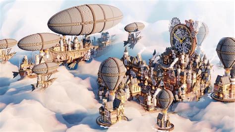 This Minecraft steampunk city took a team seven months to build