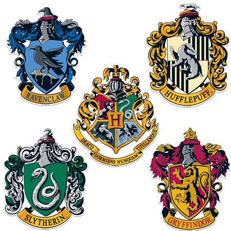 Harry Potter House Wall Banners 20 X 12 Hogwarts House Flags Complete ...