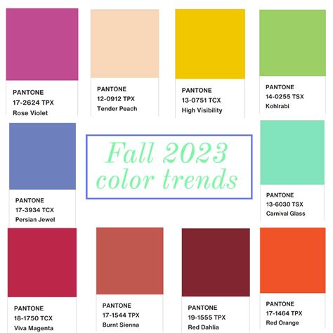 Fall 2023 color trends from Pantone and NYFW – Bay Area Fashionista