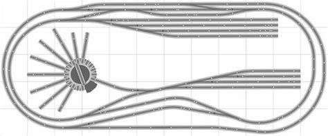 Layout #030 DCC Bachmann HO EZ Track (NS) Nickel Silver - 5' X 12' NEW ...