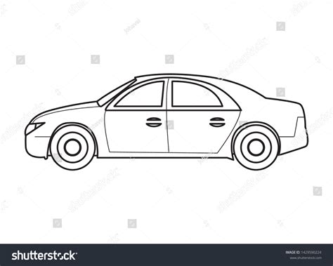 Car Vehicle Side View Icon Vector Stock Vector (Royalty Free ...